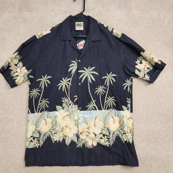 Winnie Fashion Hawaii Cotton Hawaiian Button Down XL - Picture 1 of 5
